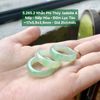 5.265.2 Nhẫn Phỉ Thuý Jadeite A - Nếp - Nếp Hoá - Đốm Lục Táo ~ 17x5,9x3,9mm