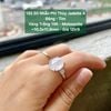 132.50 Nhẫn Phỉ Thuý Jadeite A - Băng - Tím ~ VT14K ~ Mois ~10,3x11,8mm