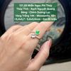 Nhẫn Ngọc Phỉ Thuý Thuỷ Tinh - Bạch Nguyệt Quang Băng - Chính Dương Lục VT14K - Mois Tấm ~5,4x5,7 - 5,6x5,6mm 131.28