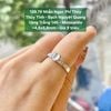Nhẫn Ngọc Phỉ Thuý Thuỷ Tinh - Bạch Nguyệt Quang VT14K - Moissanite ~4,8x5,8mm 129.79