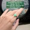 Nhẫn Ngọc Phỉ Thuý Nếp Mịn - Lục táo VT14K - Mois Tấm ~9x11,4mm 131.29