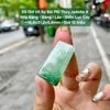69.154 Vô Sự Bài Phỉ Thuý Jadeite A - Nếp Băng - Băng - Lão - Đốm Lục Cay ~ 16,8x31,2x5,8mm