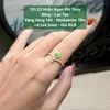 Nhẫn Ngọc Phỉ Thuý Băng - Lục Táo VV14K - Mois Tấm ~4,1x4,3mm 131.23
