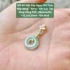 Mặt Dây Ngọc Phỉ Thuý Nếp Băng - Băng - Vân Lục Táo VV14K - Moisanite ~13,3x2,8mm 129.88
