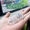 5.279.4 Nhẫn Ngọc Phỉ Thuý  Jadeite A - Nếp Hoá - Nếp Băng - Gà Đen ~ 17,5x6x3,3mm