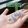 5.279.6 Nhẫn Ngọc Phỉ Thuý  Jadeite A - Nếp Hoá - Nếp Băng - Gà Đen ~ 18,6x6x3,2mm
