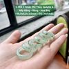 5.268.3 Nhẫn Phỉ Thuý Jadeite A - Nếp Băng - Băng - Hoa Bay ~ 16,9x5,8x3,6mm