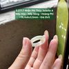 5.277.7 Nhẫn Phỉ Thuý Jadeite A - Nếp Hoá - Nếp Băng - Hoàng Phỉ ~ 19,4x6x3,5mm