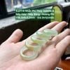 5.277.6 Nhẫn Phỉ Thuý Jadeite A - Nếp Hoá - Nếp Băng - Hoàng Phỉ ~ 18,3x6x3,2mm