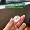 5.276.3 Nhẫn Phỉ Thuý Jadeite A - Nếp Băng - Băng - Gà Đen Vân Lục Cay ~ 16,2x6,1x3,2mm