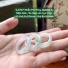 5.276.7 Nhẫn Phỉ Thuý Jadeite A - Nếp Hoá - Gà Đen Vân Lục Cay ~ 18,2x5,8x3,5mm