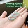 5.276.6 Nhẫn Phỉ Thuý Jadeite A - Nếp Hoá - Gà Đen Vân Lục Cay ~ 17,7x5,7x3,3mm