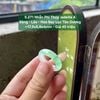 5.271 Nhẫn Phỉ Thuý Jadeite A - Băng - Lão - Hoa Bay Lục Táo Dương ~ 17,5x5,8x4mm