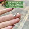 131.57 Mặt Dây Phỉ Thúy Cao Băng - Lão - Trắng phớt Lam - VT14K Moissanite Tấm~6,6x7,5mm