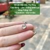 131.56 Mặt Dây Phỉ Thúy Cao Băng - Lão - Trắng phớt Lục VT14K ~5,8x6mm