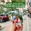 26.520* Vòng Hẹ Phỉ Thúy Nếp - Nếp Hóa - Hoa Bay Lục Đậm ~52,9x12,6x7,5mm
