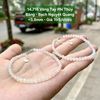 14.716 Vòng Tay Phỉ Thúy Băng - Bạch Nguyệt Quang ~3,8mm