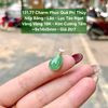 131.77 Charm Phúc Quả Phỉ Thúy  Nếp Băng - Lão - Lục Táo Ngọt  VV18K - KC Tấm ~9x14x5mm
