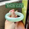 26.235* Vòng Hẹ Phỉ Thuý Jadeite A - Nếp Băng - Băng - Lão - Lục Táo ~ 55,5x13,8x9mm