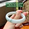 26.947 Vòng Hẹ Phỉ Thuý Jadeite A - Nếp Hoá -  Mịn - Hoa Bay ~ 53,9x12,1x7,1mm