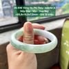 26.946 Vòng Hẹ Phỉ Thuý Jadeite A - Nếp Hoá - Mịn - Hoa Bay ~ 55,8x10,5x7,2mm