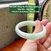 26.939* Vòng Hẹ Phỉ Thuý Jadeite A - Nếp Mịn - Hoa Bay ~ 53,2x11,9x6,9mm