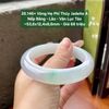 26.146x Vòng Hẹ Phỉ Thuý Jadeite A - Nếp Băng - Lão - Vân Lục Táo ~ 53,6x12,4x8,6mm