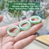 Nhẫn Ngọc Phỉ Thúy Nếp Hóa - Nếp Băng - Lục Táo ~18,2 - 18,8x5,1x4mm 5.141