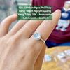 Nhẫn Ngọc Phỉ Thúy Băng – Bạch Nguyệt Quang VT14K – Moissanite ~6,6x6,6mm 129.83