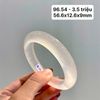 96.54 Vòng Ngọc Tuỷ Chalcedony Bạch Nguyệt Quang 56,6 x 12,6 x 9mm