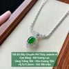 132.63 Dây Chuyền Phỉ Thuý Jadeite A - Cao Băng - Đế Vương Lục ~ VT18K - KC Tấm ~ 8,7x11,3mm