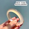 96.27 Vòng Ngọc Tuỷ Chalcedony Bạch Nguyệt Quang 54,2x12,2x8,6mm