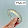 96.30 Vòng Ngọc Tuỷ Chalcedony Bạch Nguyệt Quang 53,3x11,1x7,5mm