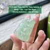 Sơn Thủy Bài Phi Thúy Jadeite A Băng - Lão - Lục Táo Ngọt ~30x42,5x8,6mm 71.73