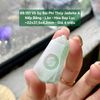 Vô Sự Bài Phi Thúy Jadeite A Nếp Băng - Lão - Hoa Bay Lục ~22x37,5x4,2mm 69.151