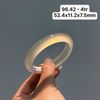 96.42 Vòng Ngọc Tuỷ Chalcedony Bạch Nguyệt Quang 52,4x11,2x7,5mm
