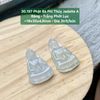 Phật Bà Phỉ Thúy Jadeite A Băng - Trắng Phớt Lục ~19x30x4,8mm 30.197