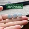 Lu Thống Hoa Văn Jadeite A Nếp Hóa - Tím Lam Monet ~11,4x11,4mm 7.144