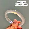 96.87 Vòng Ngọc Tuỷ Chalcedony Bạch Nguyệt Quang 53,1x8,6x7,3mm