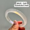 96.81 Vòng Ngọc Tuỷ Chalcedony Bạch Nguyệt Quang 53,6x9,6x7,7mm