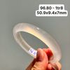 96.80 Vòng Ngọc Tuỷ Chalcedony Bạch Nguyệt Quang 50,9x9,4x7mm