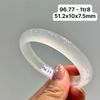 96.77 Vòng Ngọc Tuỷ Chalcedony Bạch Nguyệt Quang 51,2x10x7,5mm
