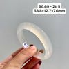 96.69 Vòng Ngọc Tuỷ Chalcedony Bạch Nguyệt Quang 53,8x12,7x7,6mm