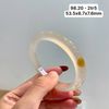 98.20 Vòng Ngọc Tuỷ Chalcedony Đốm Hoàng Kim 53,5x8,7x7,6mm