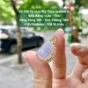 32.100 Tỳ Hưu Phỉ Thuý Jadeite A - Nếp Băng Lão - Tím - VV18K- KC Tấm ~12x16x6mm