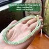 14.808 Chuỗi Quấn Phỉ Thuý Jadeite A  - Băng - - Hoa Bay Lục  ~4mm