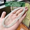 14.809 Chuỗi Quấn Phỉ Thuý Jadeite A - Băng - Lão - Trắng Mix Lam ~4mm