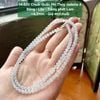 14.820 Chuỗi Quấn Phỉ Thuý Jadeite A -  Băng - Lão - Trắng Phớt Lam ~4,2mm