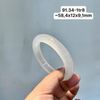 91.34 Vòng Ngọc Tuỷ Chalcedony Bạch Nguyệt Quang 58,4x12x9,1mm