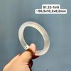 91.33 Vòng Ngọc Tuỷ Chalcedony Bạch Nguyệt Quang 56,5x10,2x8,2mm